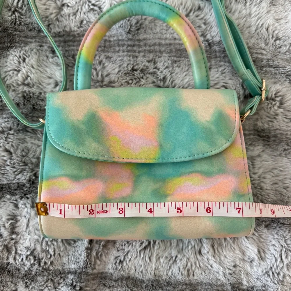Art Class Kids Girls Pastel Tie-Dye Purse Mini‎ Bag Green Pink Yellow Blue